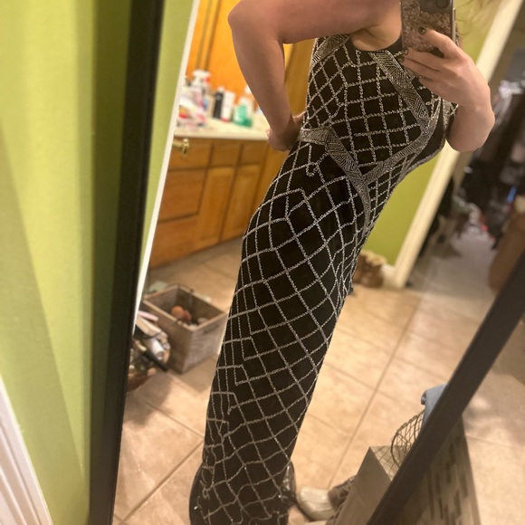 Size 10 BG Haute Dress wore once to a Mardi Gras ball ! Stunning - Picture 2 of 4